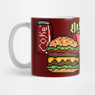 Hamburger pixelart Mug